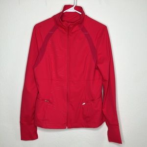 Zella hot pink athletic zip up jacket in women’s size large